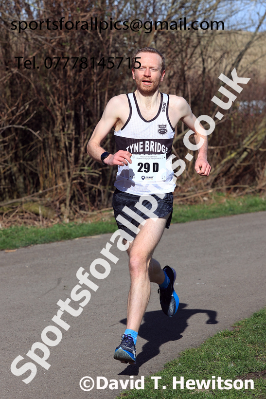 Senior Mens 2026 NECAA Royal Signals Road Relays, Hetton Lyons Country Park, Hetton le Hole. Photo: David T. Hewitson/Sports for All Pics